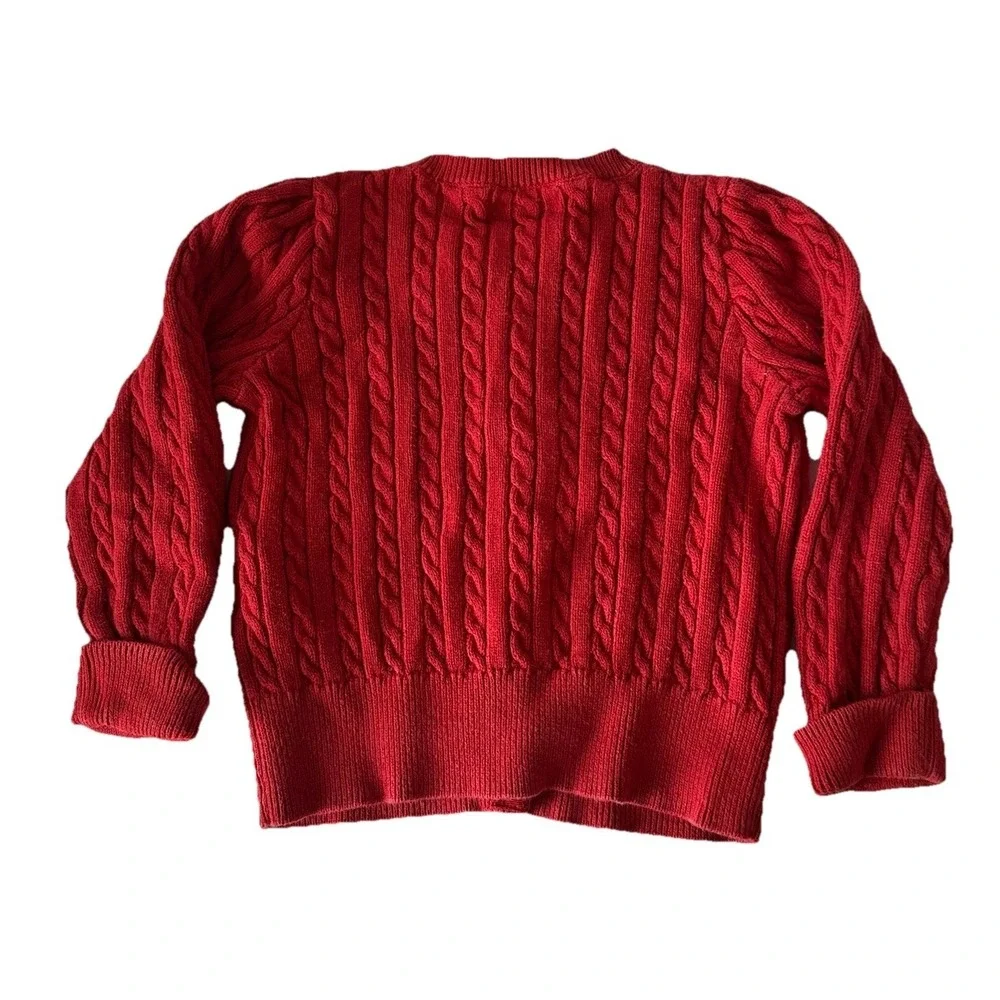 Ralph Lauren Baby Preppy Old Money Cable Knit‎ Button Up Cardigan Sweater Sz 18M
